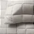 KIT COLCHA BUD DAMASK STRIPES QUEEN 260X250 BEGE - Imagem 3