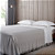 COLCHA BUDD IN DESIGN CASAL FRANJA CINZA - Imagem 1