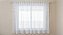 Cortina Beija Flor Stilo Lisa 80X160 2Pc Branco - Imagem 1