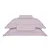 JG CAMA BUD DAMASK SQUARE QUEEN ROSA PLUMA - Imagem 5