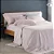 JG CAMA BUD DAMASK SQUARE QUEEN ROSA PLUMA - Imagem 1