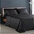 KIT COLCHA BUD DAMASK SQUARE QUEEN 260/250 CINZA - Imagem 1
