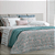 KIT COLCHA BUD PERCALLE AGATHA 250X240 3 PC - Imagem 1