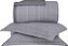 KIT COLCHA BUD B PERCALLE GRID QUEEN 250/240 CINZA 3 PÇS - Imagem 2