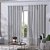 CORTINA BJA DUO 540X250 MONACO ALUMINIO - Imagem 1
