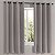 CORTINA BJA RUSTICA 260X170 OXFORD LISA TAUPE - Imagem 1