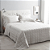 JG CAMA BUD DAMASK STRIPES CASAL BEGE - Imagem 1
