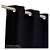 CORTINA BECADECOR VENEZA 260X230 9999 PRETO - Imagem 2