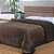EDREDOM NIA CAPETOWN CASAL 180X220 CHOCOLATE. - Imagem 1