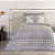 JG CAMA BUD PERCALLE WINDSOR SOLT CINZA - Imagem 1