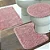 JG BANHEIRO JOL VIP LISO 3PCS ROSE - Imagem 1
