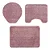 JG BANHEIRO JOL VIP LISO 3PCS ROSE - Imagem 2