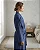 Roupao Atlântica Micro Kimono S/Gola Soft Indigo M - Imagem 1