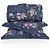 KIT COLCHA BUD B PERCALLE HORTENSIAS 220X240 CASAL 3 PÇS - Imagem 3