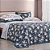 KIT COLCHA BUD B PERCALLE HORTENSIAS 250X240 QUEEN 3 PÇS - Imagem 1