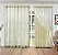 CORTINA BJ FLOR HIBISCO 250X390 BEGE BEGE - Imagem 1
