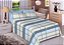 Jogo de Cama Estamparia Queen Premium Linea Azul Anil - Imagem 1