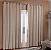 CORTINA NIA 100% BLACKOUT LS NC 260X230 BEGE - Imagem 1