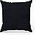 Capa Almofada Hedrons Caioba Lisa  45 X 45 Preto - Imagem 1