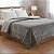Edredom Nia Capetown Solteiro 150X220 Prata - Imagem 2