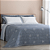 JG CAMA BUD ART DECO AZUL QUEEN ESTAMPADO - Imagem 1