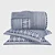 KIT COLCHA BUD WINDSOR CASAL 220/240 AZUL - Imagem 2