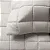 KIT COLCHA BUD DAMASK STRIPES 260X250 PRATA - Imagem 2