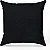 CAPA ALMOFADA NIA FLANNEL CORDUROY 43X43 PRETO - Imagem 1