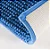 TAPETE NIA CHENILLE SHAGGY SMART 38X58 AZUL - Imagem 2