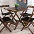 FUTTON NIA MIAMI 4PCS 40X40 PRETO - Imagem 1