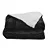 COBERDROM NIA FLANNEL 180X220 PRETO - Imagem 1