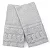 KIT LAVABO BOU CRISTAL RENASCENCA 2PCS 35X50 PRATA - Imagem 1