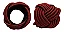 KIT PORTA GUARDANAPOS NIA CORDAS 4PCS VERMELHO - Imagem 1