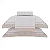 JG CAMA BUD LUMINEERS KING BRANCO CINZA - Imagem 1