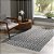 TAPETE BJA JACQUARD 100X130 OPTICAL PRETO - Imagem 1