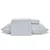JG CAMA JOL TOQUE DE SEDA CASAL 4PC CINZA - Imagem 1