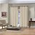Cortina Bella Janela Duplex 420x280 Liso Cromo Areia - Imagem 1