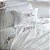 Jogo de Cama Marken Fassi Camellia Queen Branco Clássico 4 Peças - Imagem 2