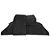 Kit Colcha Casal Ultrassônica Estocolmo Preto 220x240 - Imagem 2