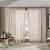 Cortina Bella Janela inove duplex 420x280 monaco linho (trilho suiço) - Imagem 1