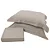 Jogo de Cama Niazitex 300 Fios Essencial King Manteiga 4Pcs - Imagem 2