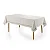 Toalha de Mesa Karsten Antoni 165x270 Branco - Imagem 1