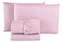 Jogo de Cama Estamparia Premium Linea 180 Fios Queen 7936 Rosa Claro 4 Peças - Imagem 1