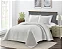 Kit Colcha Rozac Eternity Super King Des 06 Branco Branqueado - Imagem 1