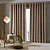 Cortina Corta Luz Bella Janella Tecido 300x170 liso Areia - Imagem 1