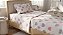 Jogo Cama Estamparia Premium 150 Fios Solteiro 100% Algodão Desc 7977 Rosa Claro 3 Peças - Imagem 1