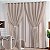 Cortina Niazitex Flame Duplex 560X270 Areia - Imagem 1