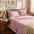 Jogo De Cama Estamparia Premium Plus Queen Rosa Antigo 100% Algodão - Imagem 3