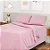 Jogo de Cama Estamparia Premium Plus King Rosa Antigo 100% Algodão - Imagem 1