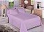 Jogo De Cama Estamparia Premium Plus Queen Violeta 100% Algodão - Imagem 1
